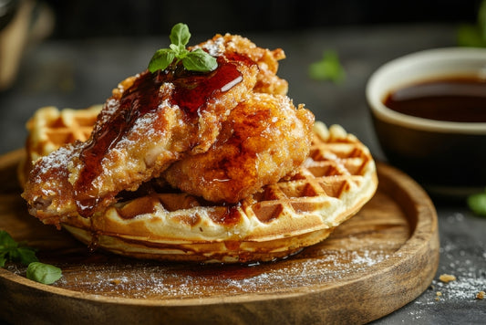 Sweet Heat: Honey Maple Sriracha Glaze for Chicken & Waffles